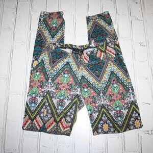 Women's Colorful groovy pattern leggings by Kristin Nicole size Small